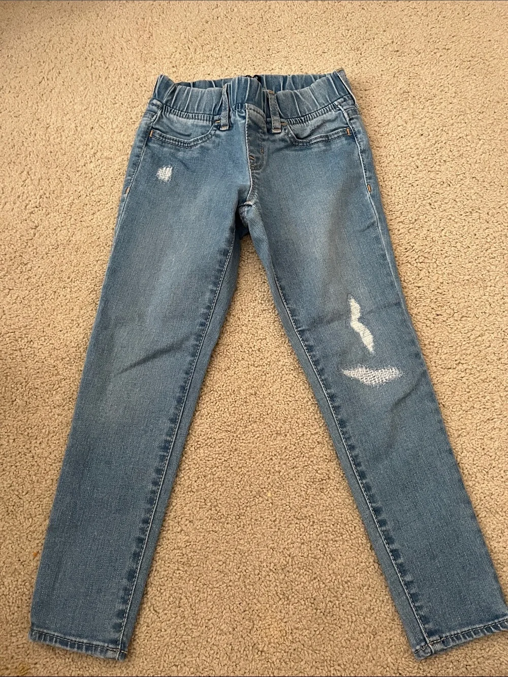 GAPKIDS Girls' size 6 Stretch Jeggings - Light Denim & Dark Denim